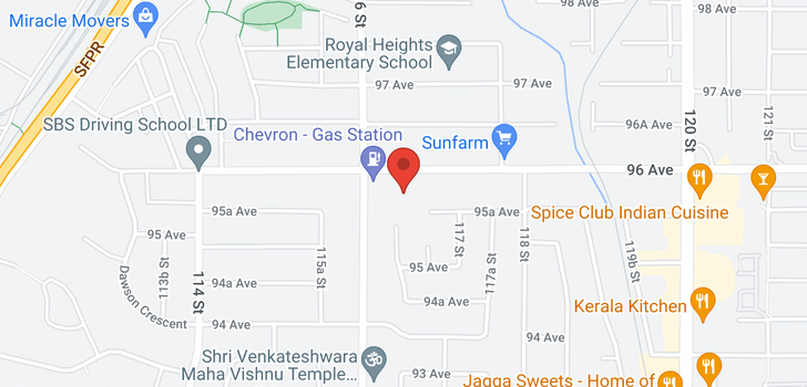 map of 110 11650 96 AVENUE